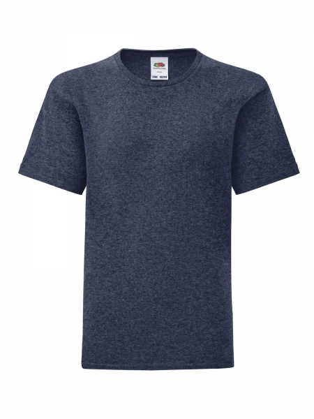 t-shirt-bambino-iconic-colorata-fruit-of-the-loom-vintage heather navy.jpg